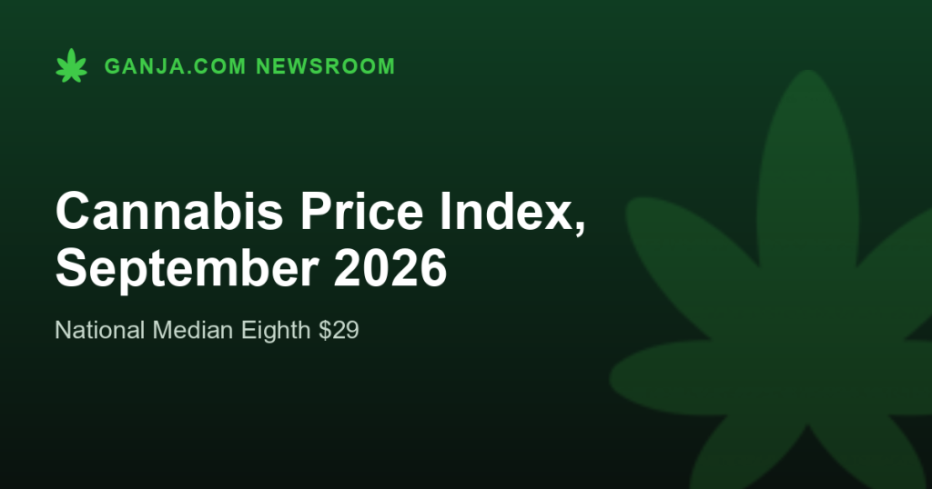 Cannabis Price Index, September 2026