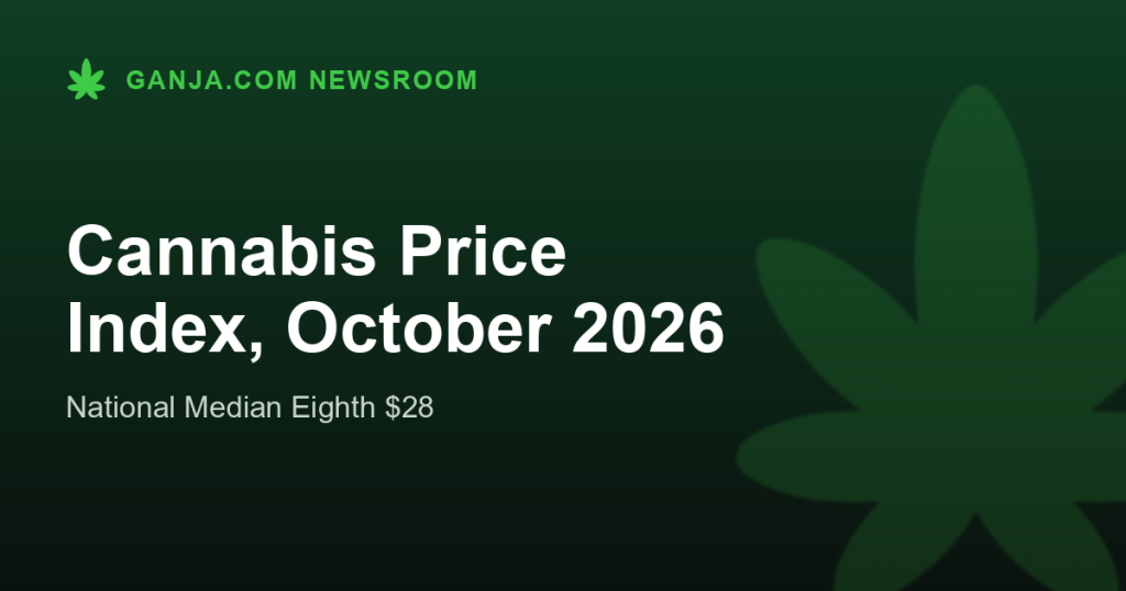Cannabis Price Index, October 2026